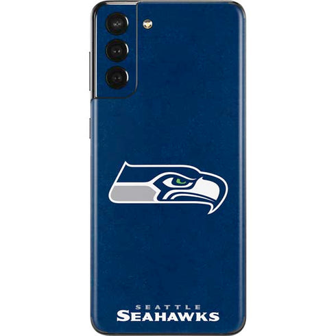 NFL Seattle Seahawks Distressed Galaxy S21 Plus 5G Skin